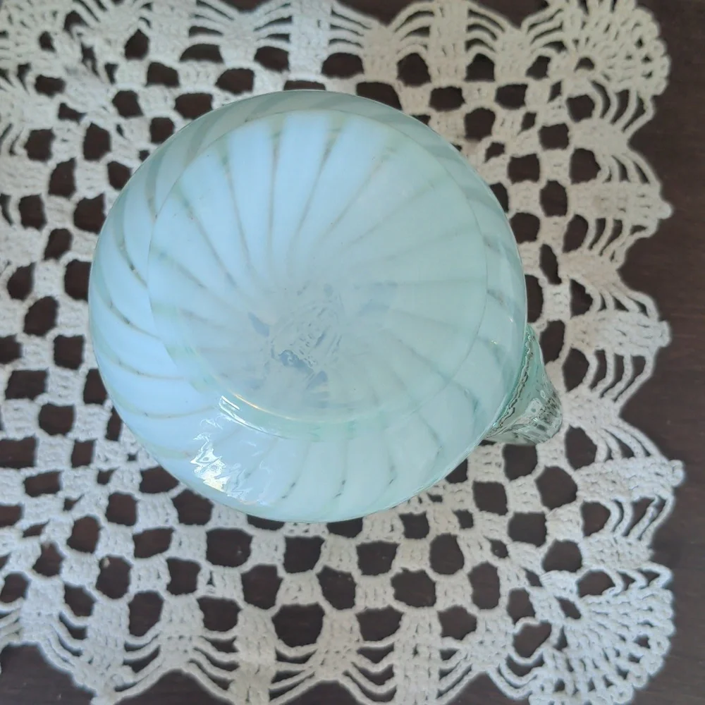 Fenton Gracious Touch Minted Creamer